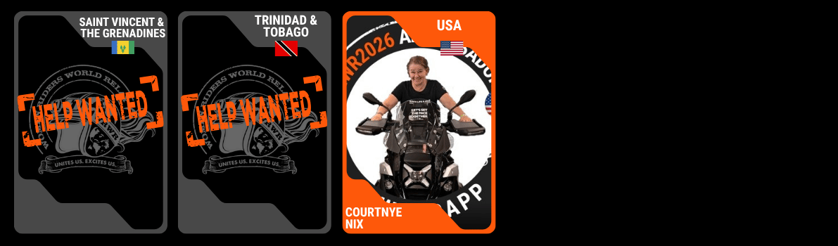 Promotional poster for WRWAPP Ambassador Program with application call to action on a black background.