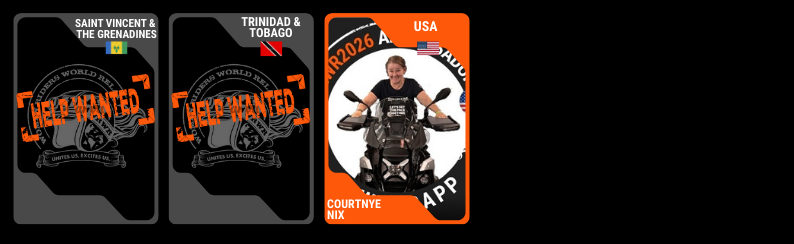 Promotional poster for WRWAPP Ambassador Program with application call to action on a black background.