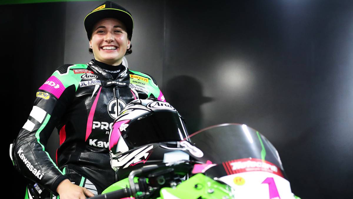 2017 – First woman to win a World Championship Motorcycle Road Race
